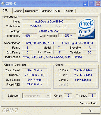 intel core 2 E0 overclocking